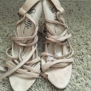 Lace up Sand Heels